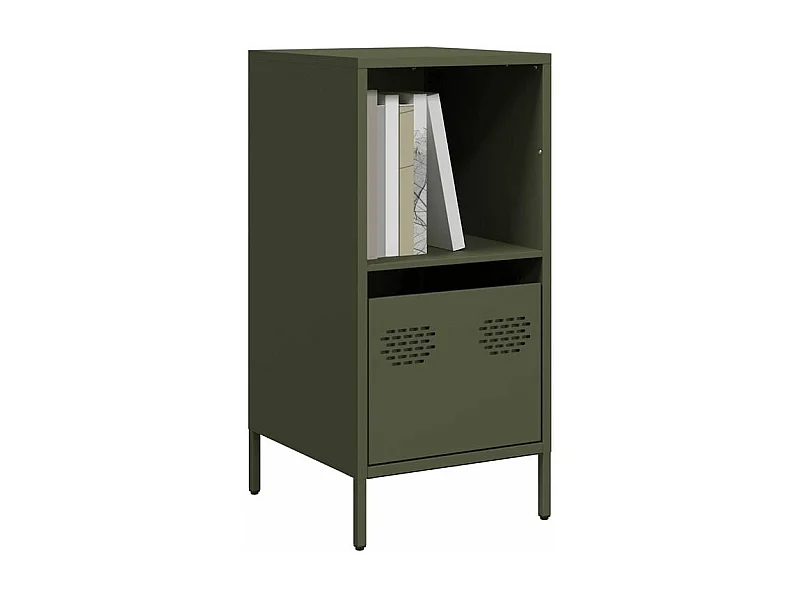 Buffet vert olive 35x39x73,5 acier laminé à froid