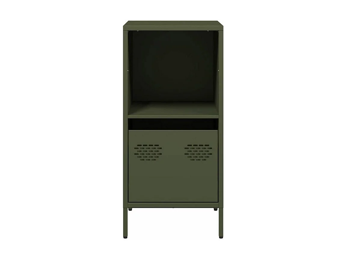 Buffet vert olive 35x39x73,5 acier laminé à froid