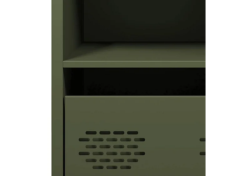 Buffet vert olive 35x39x73,5 acier laminé à froid