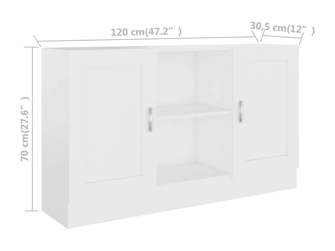 Buffet Blanc 120x30,5x70