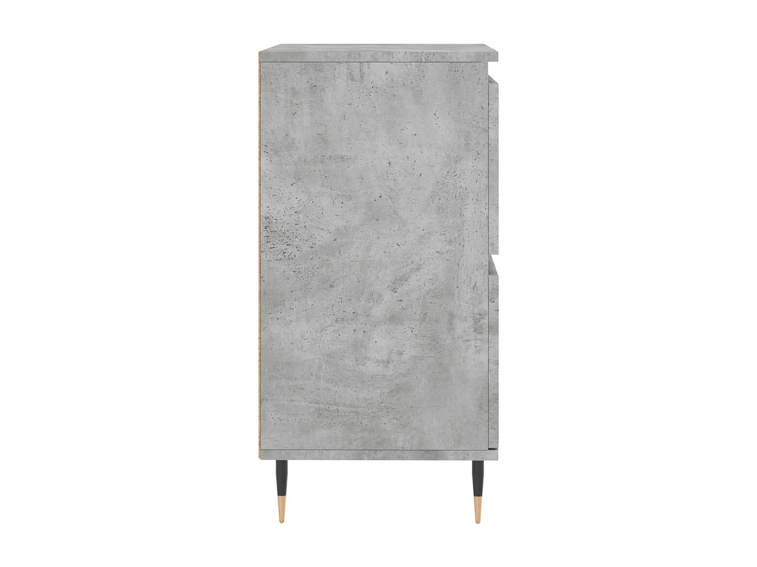 Buffets 3 pcs gris béton bois d'ingénierie
