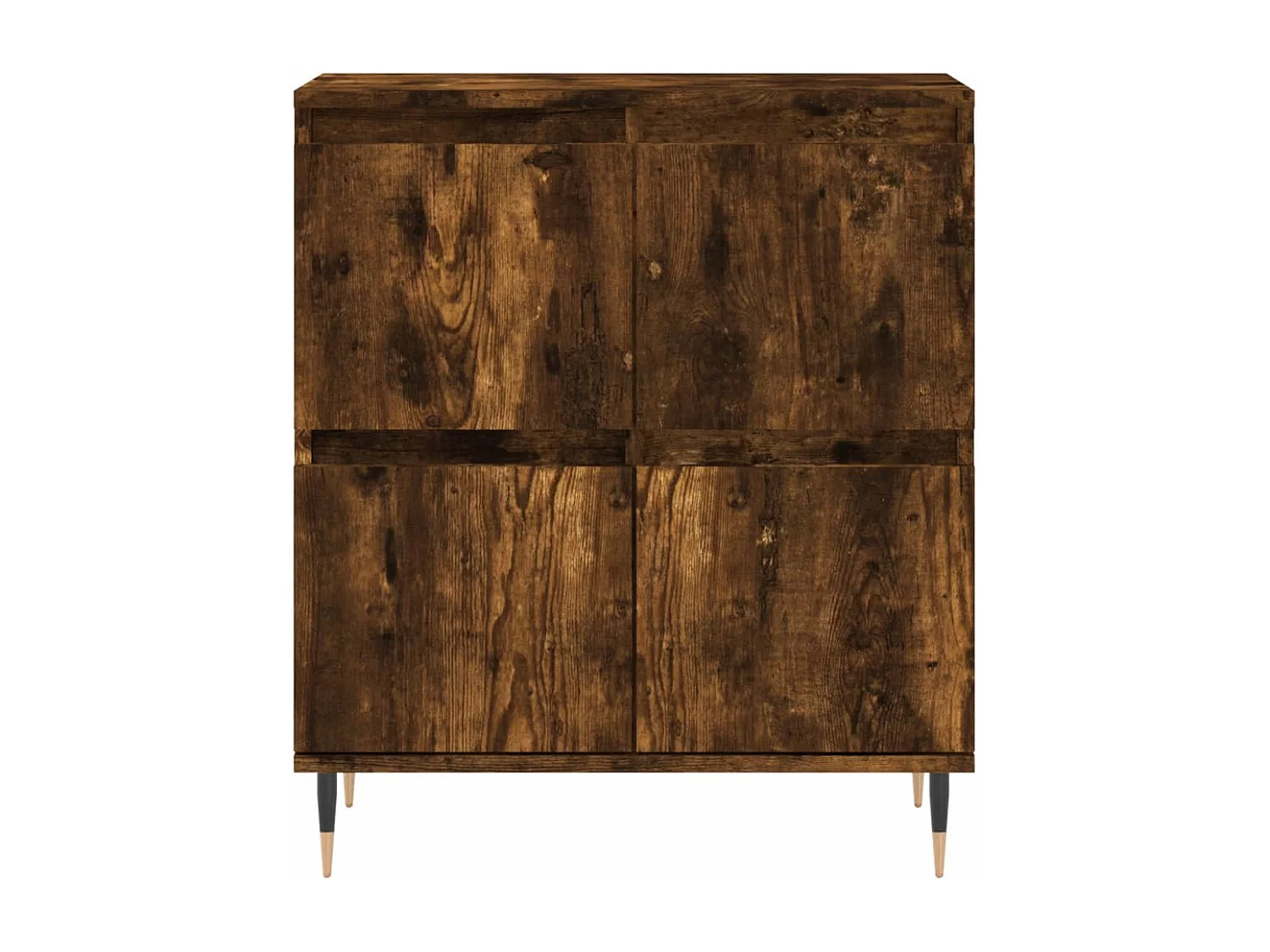 Buffets 2 pcs chêne fumé bois d'ingénierie