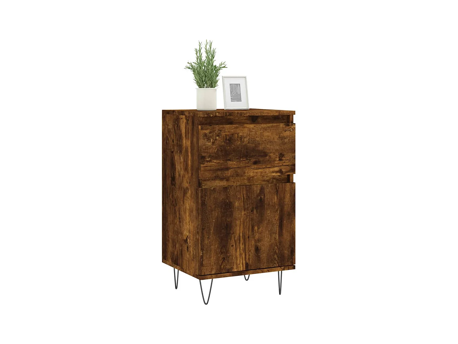 Buffets 2 pcs chêne fumé 40x35x70 bois d'ingénierie