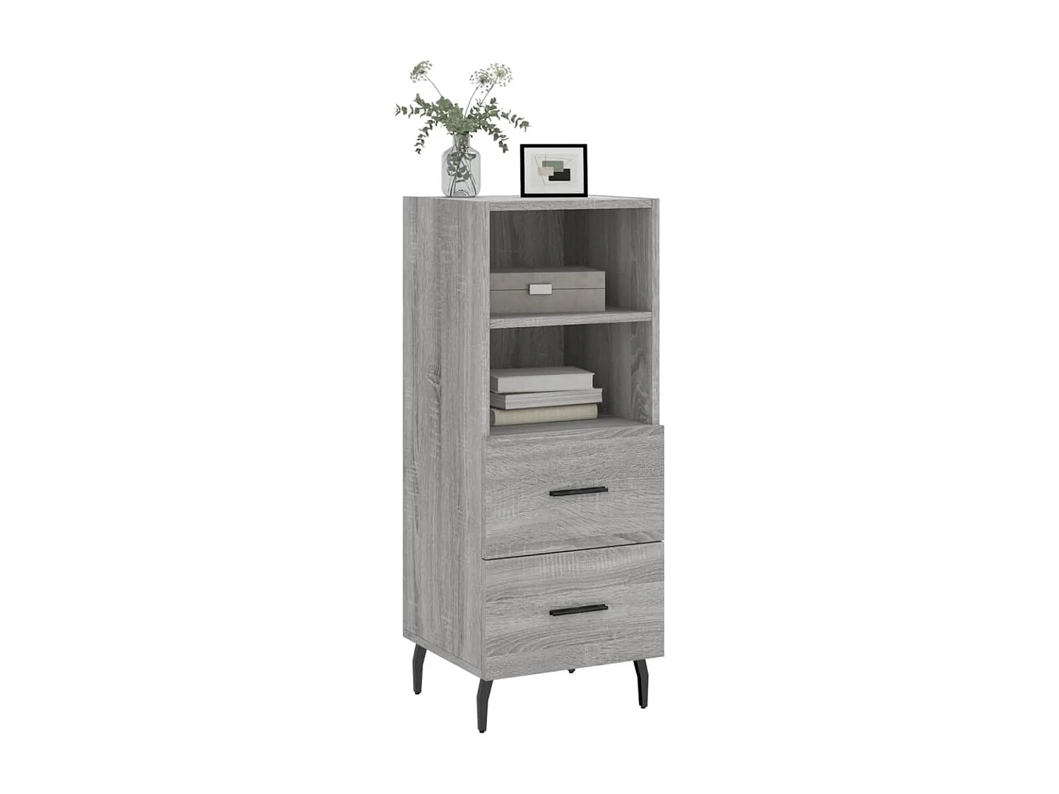 Buffet Sonoma gris 34,5x34x90 Bois d'ingénierie