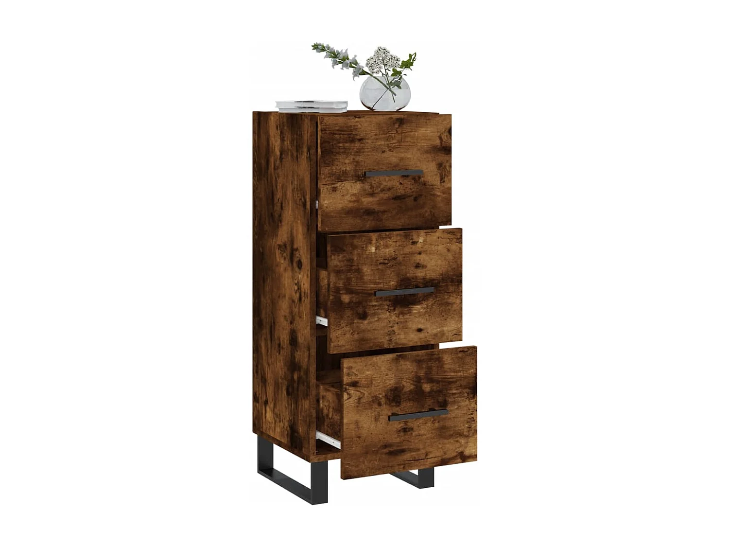 Buffet Chêne fumé 34,5x34x90 Bois d'ingénierie