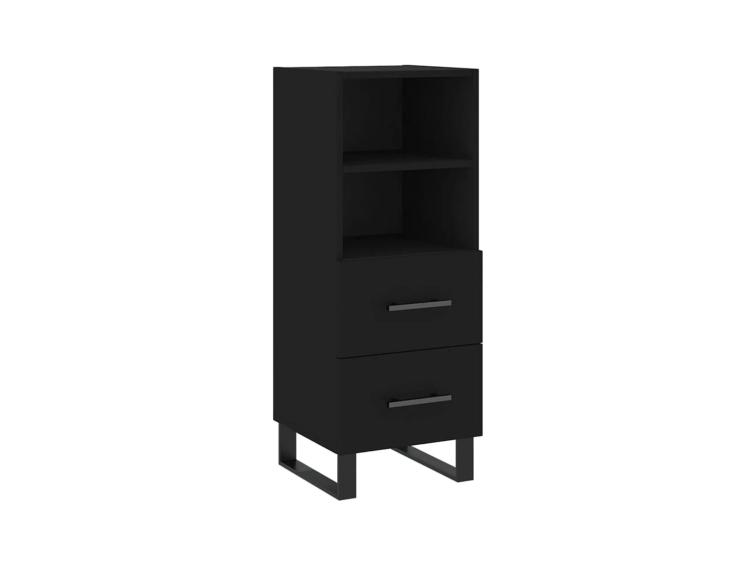 Buffet Noir 34,5x34x90 Bois d'ingénierie