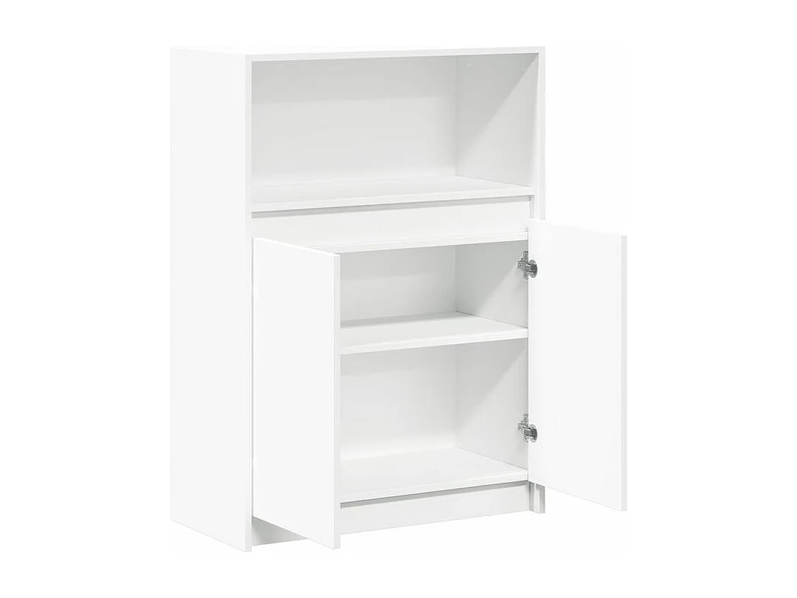 Buffet avec LED blanc 72x34x100 bois d'ingénierie