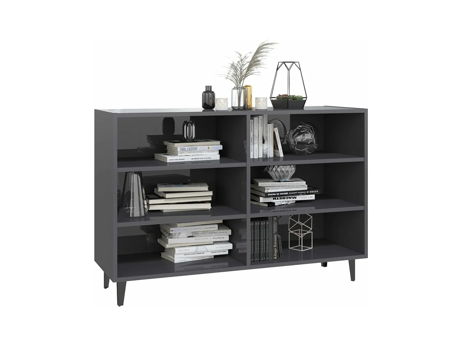 Buffet Gris brillant 103,5x35x70