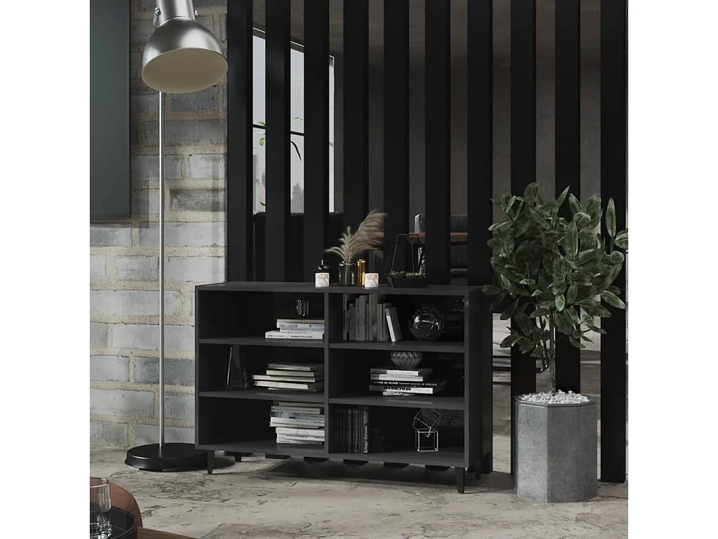 Buffet Gris brillant 103,5x35x70