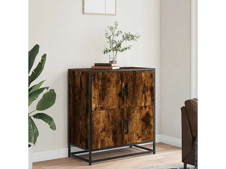 Buffet chêne fumé 68x35x76 bois d'ingénierie