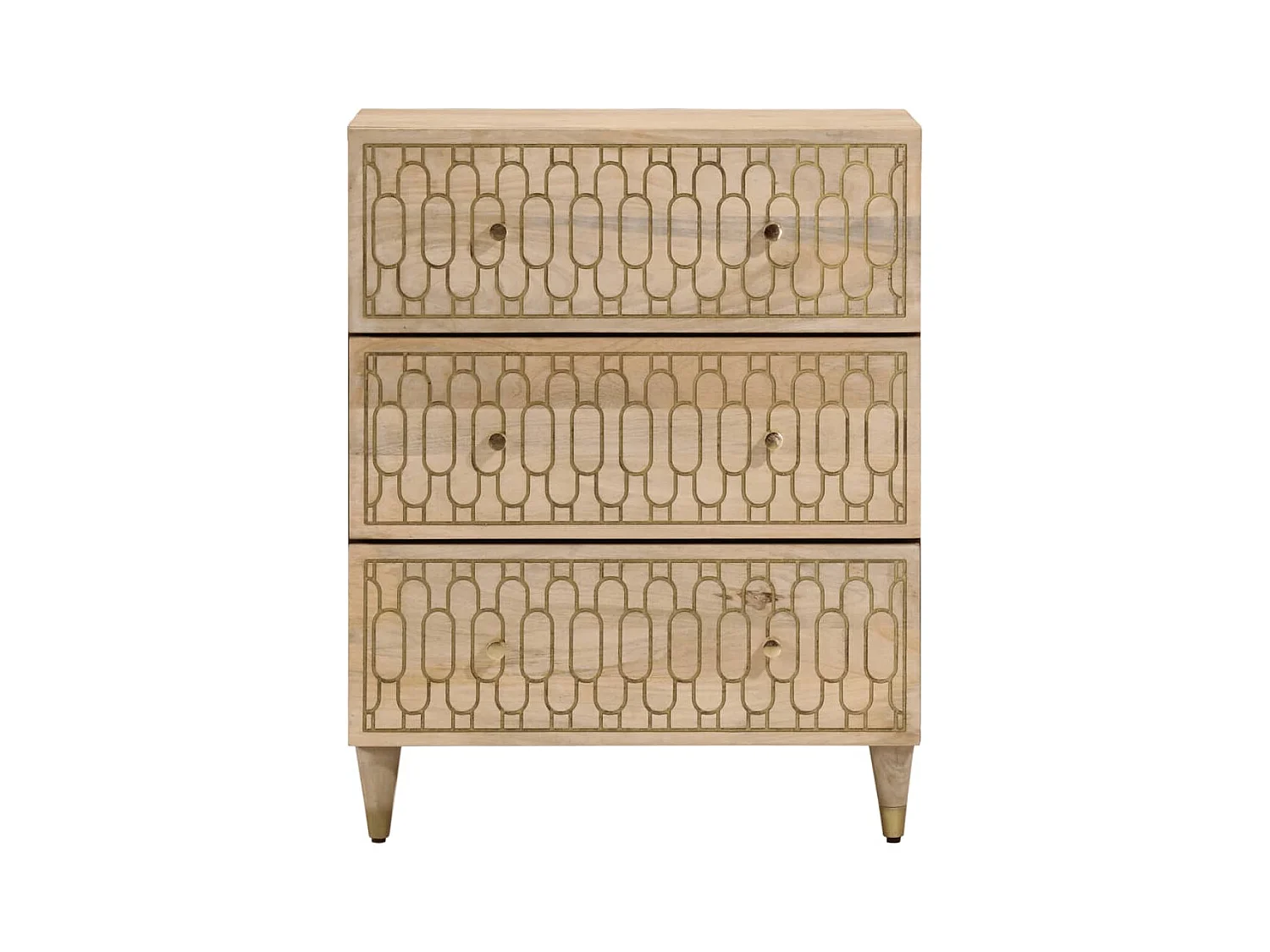 Armoire latérale 60x33x75 bois massif de manguier