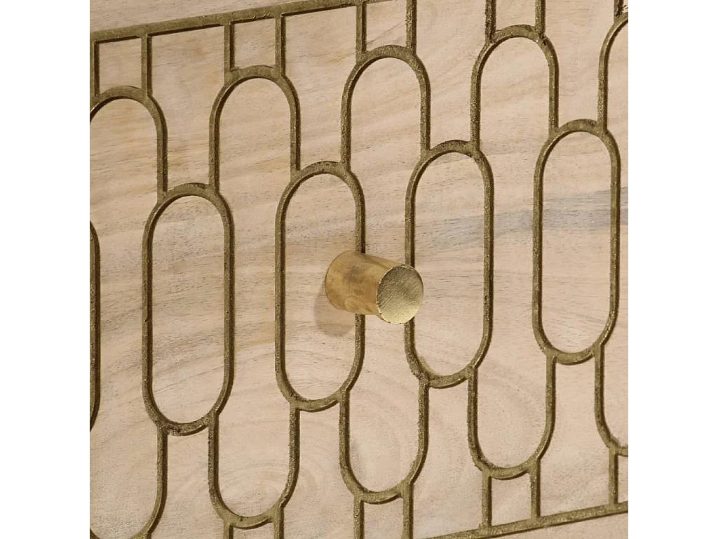 Armoire latérale 60x33x75 bois massif de manguier