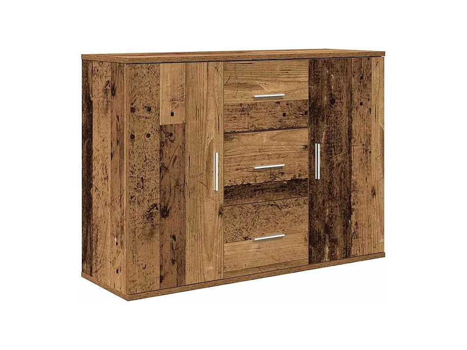 Buffet vieux bois 90x29,5x65 bois d'ingénierie