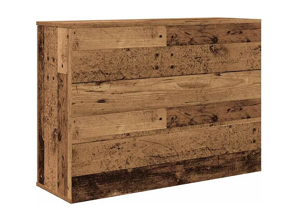 Buffet vieux bois 90x29,5x65 bois d'ingénierie