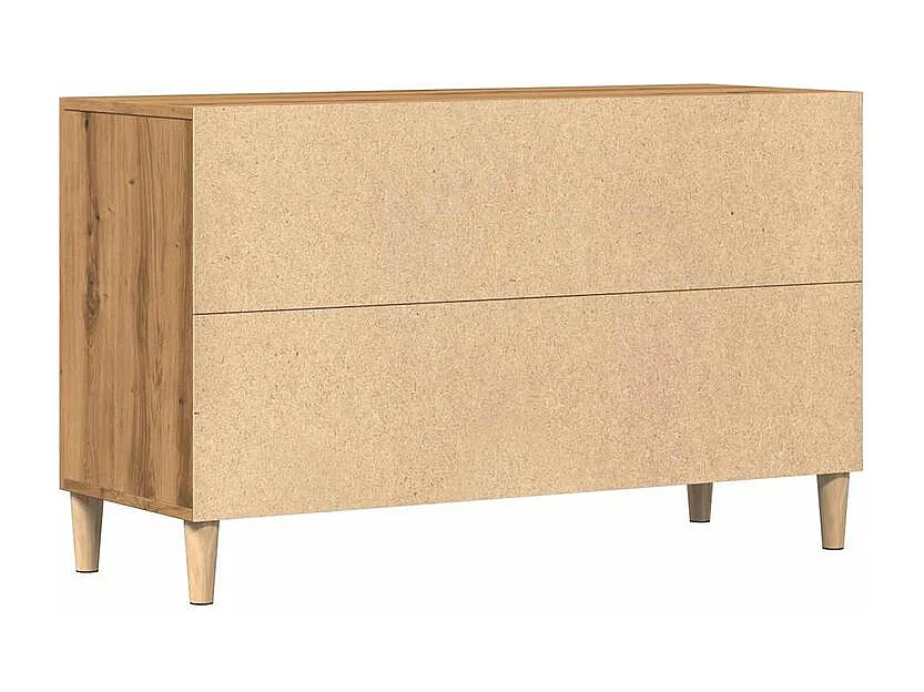 Buffet chêne artisanal 100x36x60 bois d'ingénierie