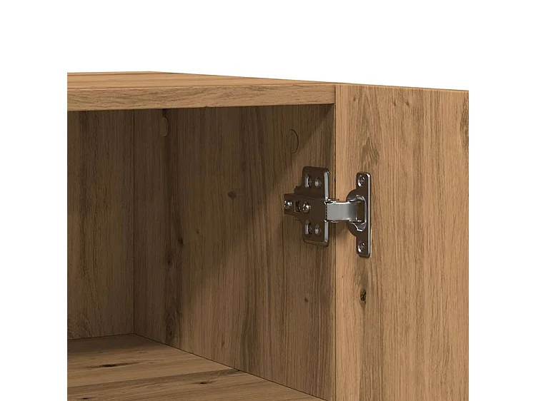 Buffet chêne artisanal 100x36x60 bois d'ingénierie