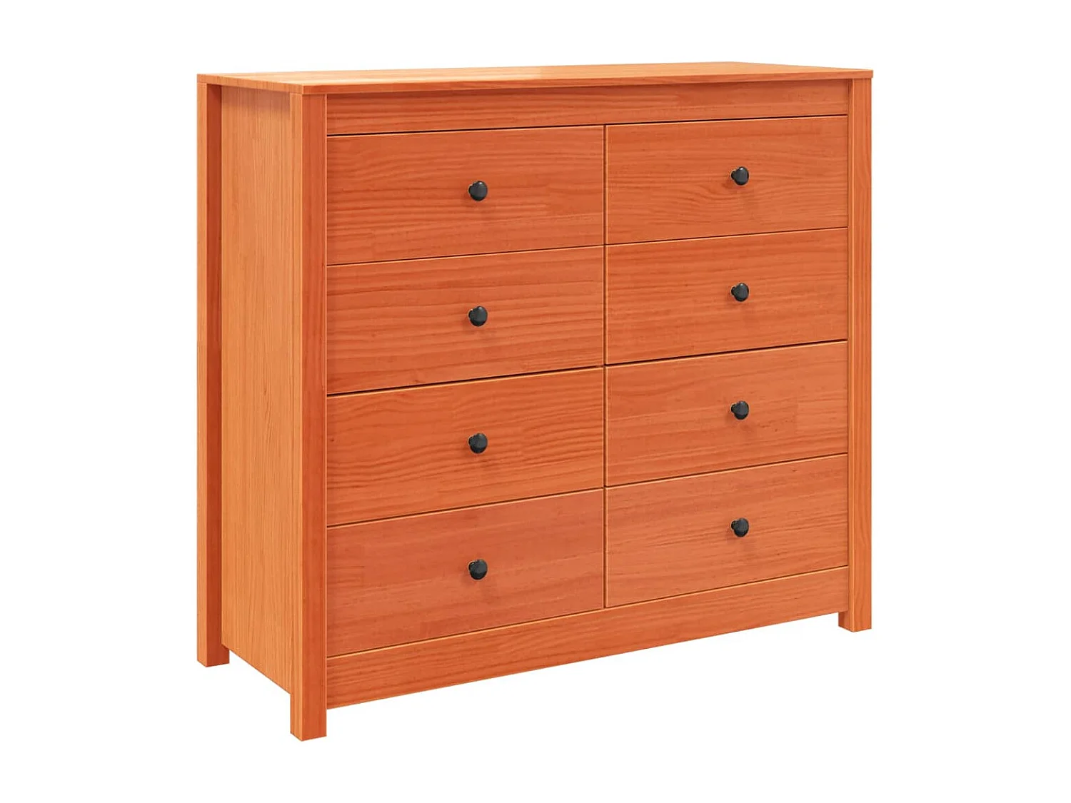 Armoire latérale marron 100x40x90 bois de pin massif