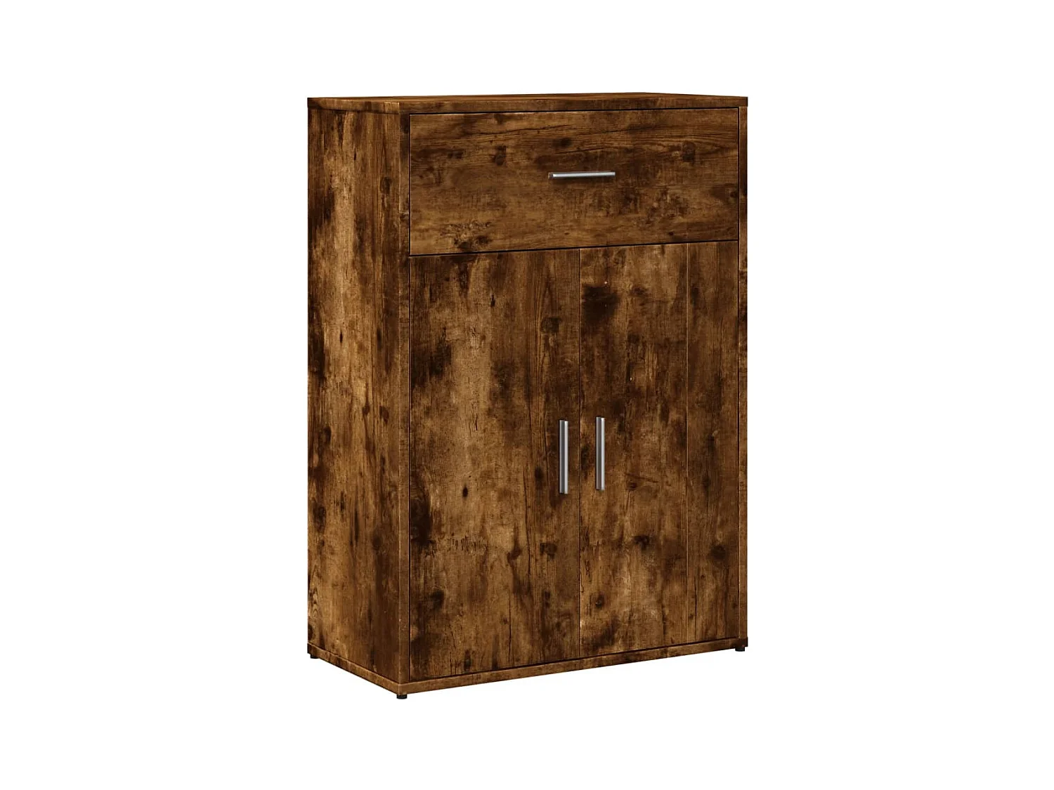 Buffets 2 pcs chêne fumé 60x30x84 bois d'ingénierie