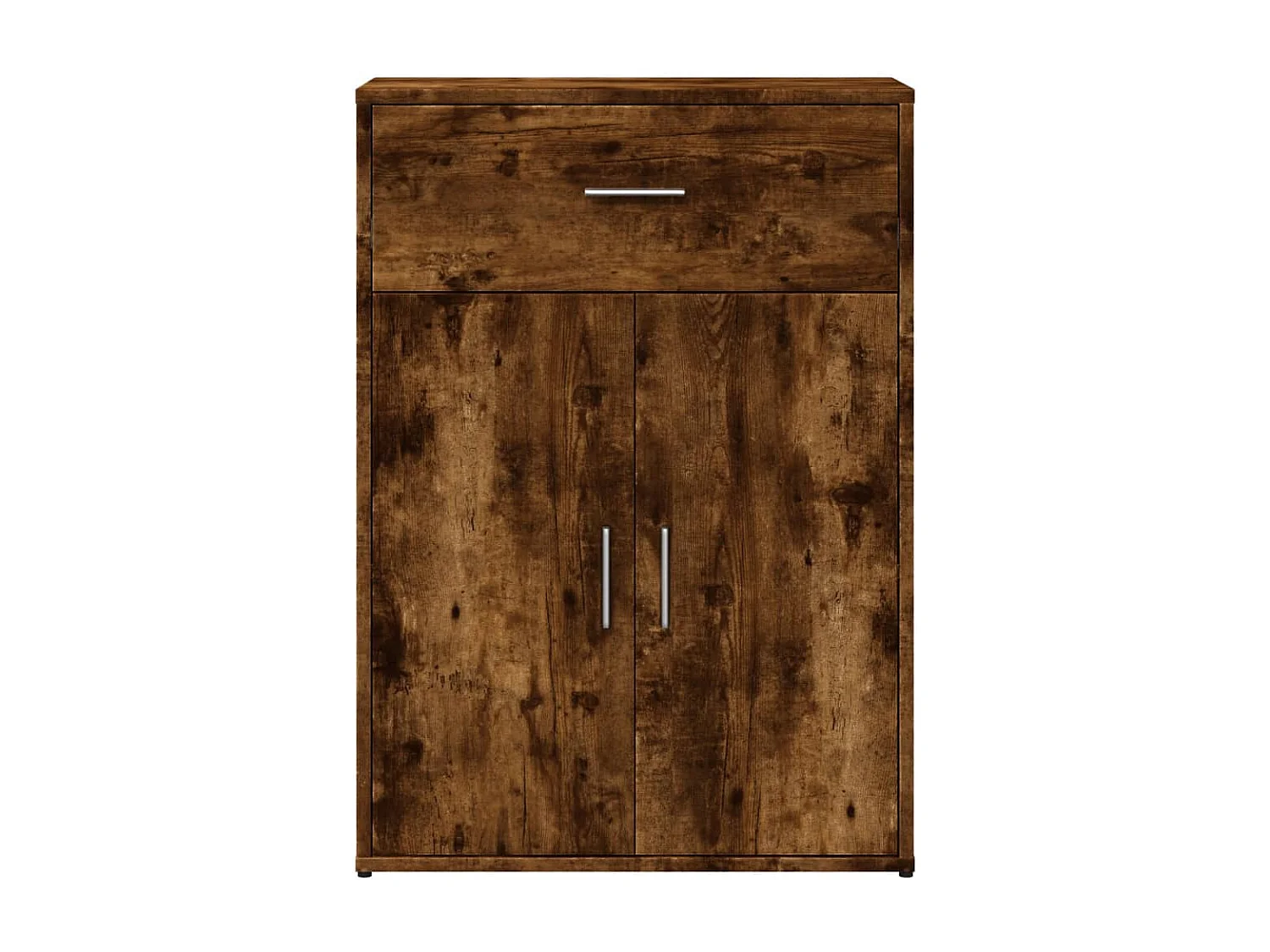 Buffets 2 pcs chêne fumé 60x30x84 bois d'ingénierie