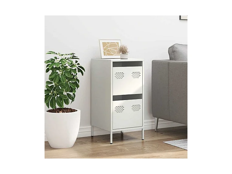 Buffet blanc 35x39x73,5 acier laminé à froid