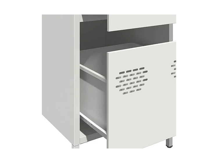 Buffet blanc 35x39x73,5 acier laminé à froid