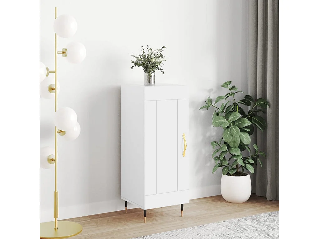 Buffet blanc 34,5x34x90 bois d'ingénierie