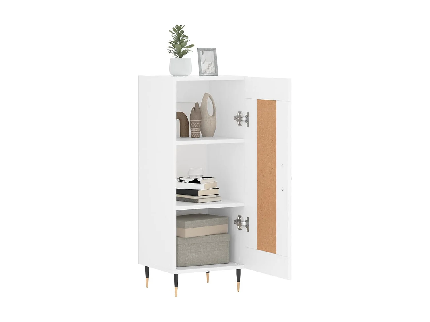 Buffet blanc 34,5x34x90 bois d'ingénierie