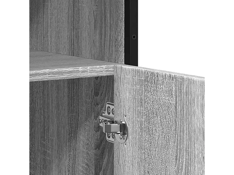 Buffet sonoma gris 100x35x76 bois d'ingénierie