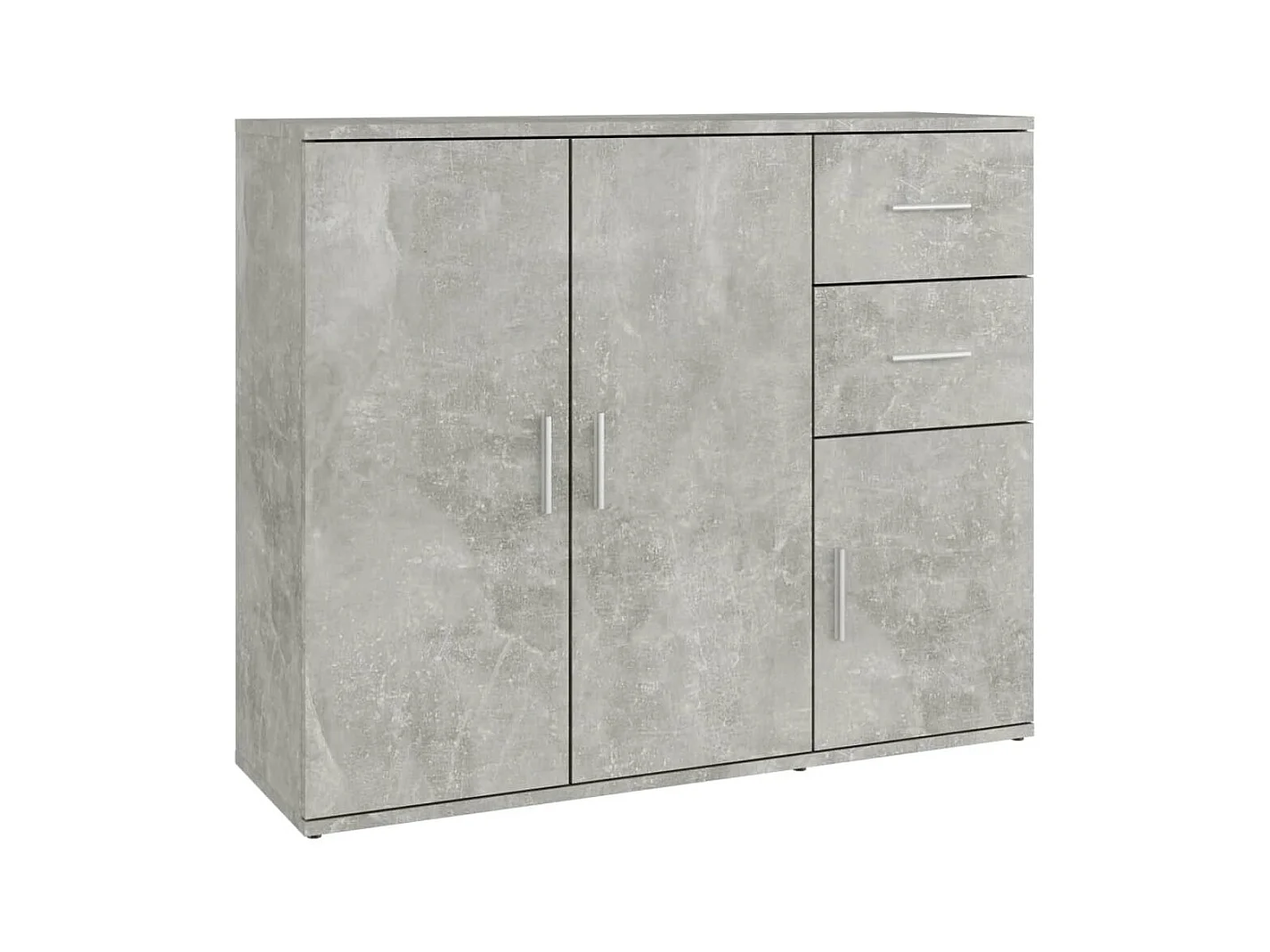 Buffet Gris béton 91x29,5x75 Bois d'ingénierie