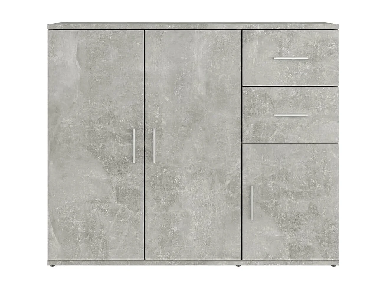 Buffet Gris béton 91x29,5x75 Bois d'ingénierie
