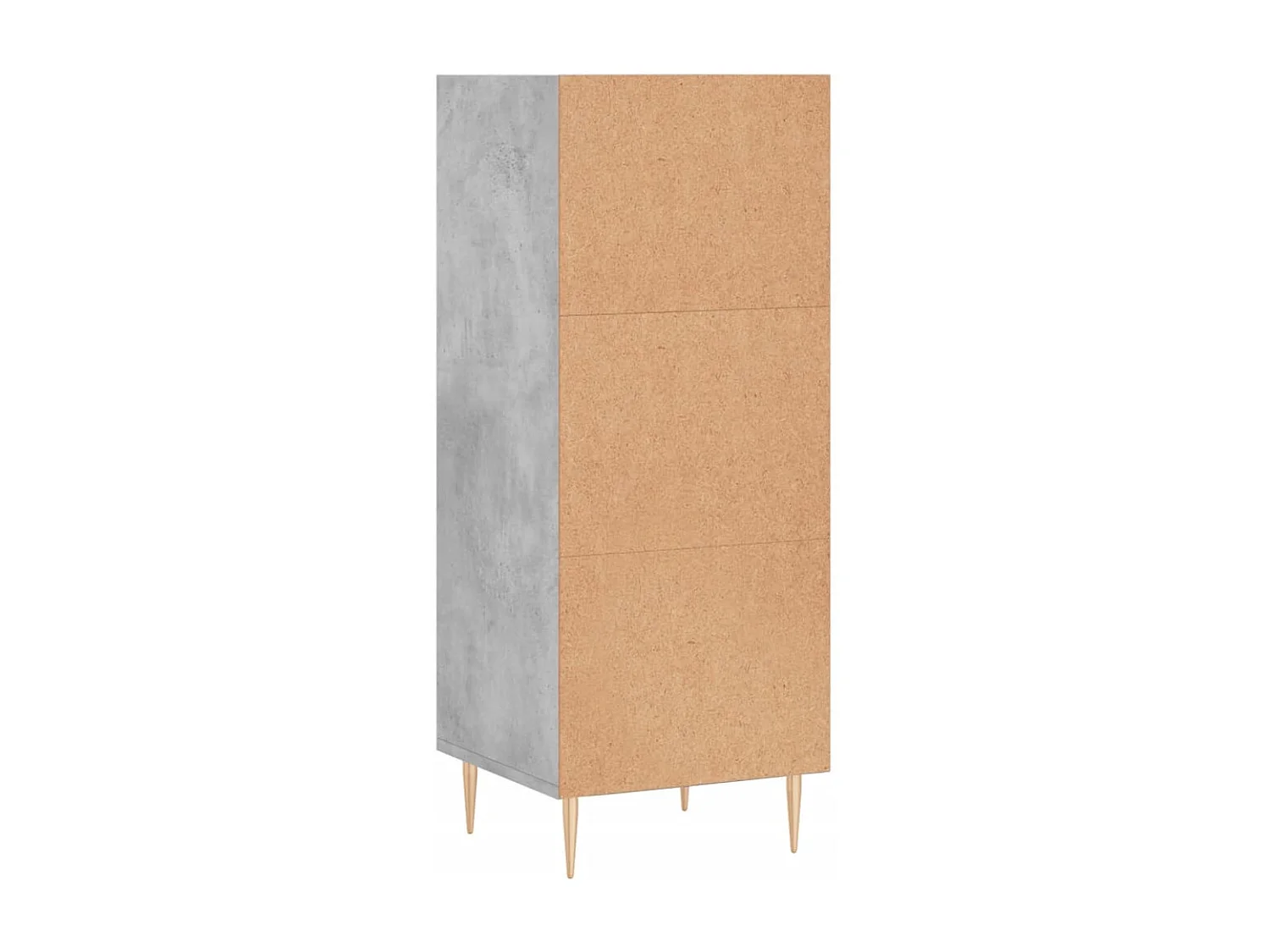 Buffet gris béton 34,5x32,5x90 bois d'ingénierie