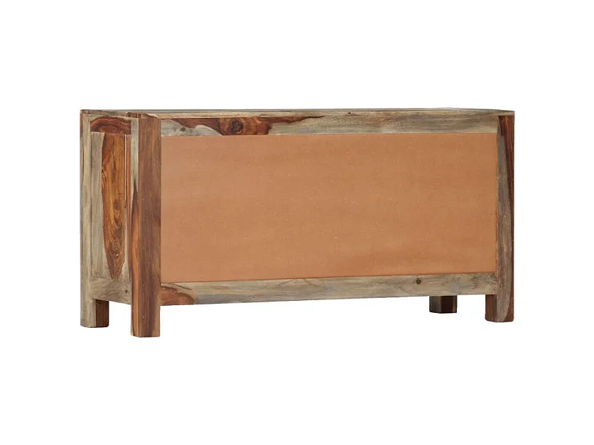 Buffet 3 tiroirs sesham massif foncé Mika