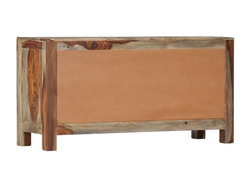 Buffet 3 tiroirs sesham massif foncé Mika