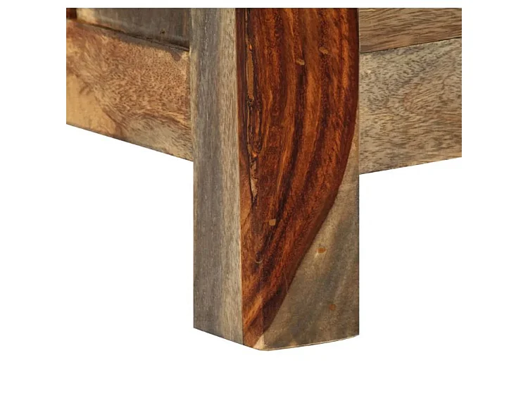 Buffet 3 tiroirs sesham massif foncé Mika