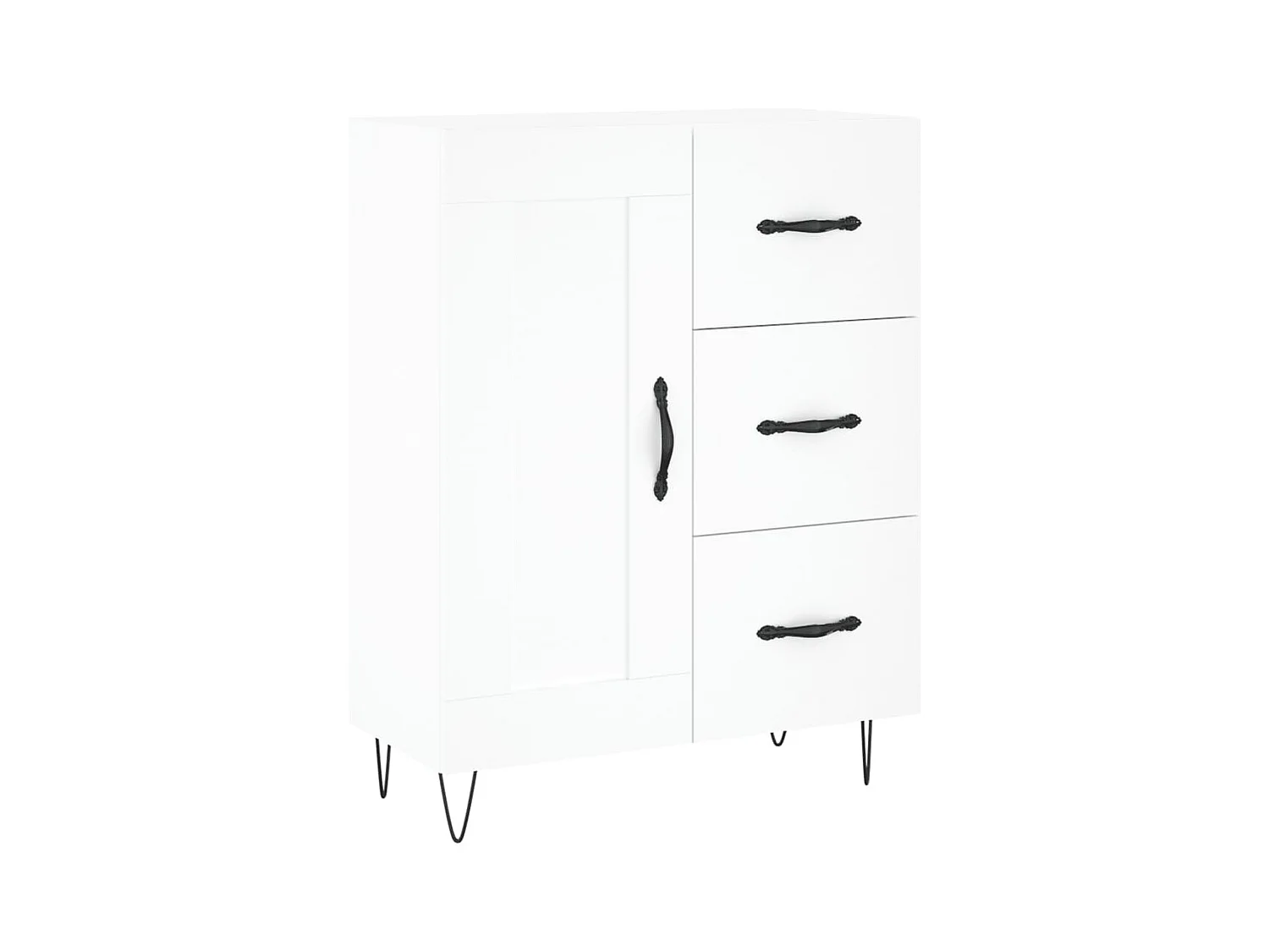 Buffet blanc 69,5x34x90 bois d'ingénierie
