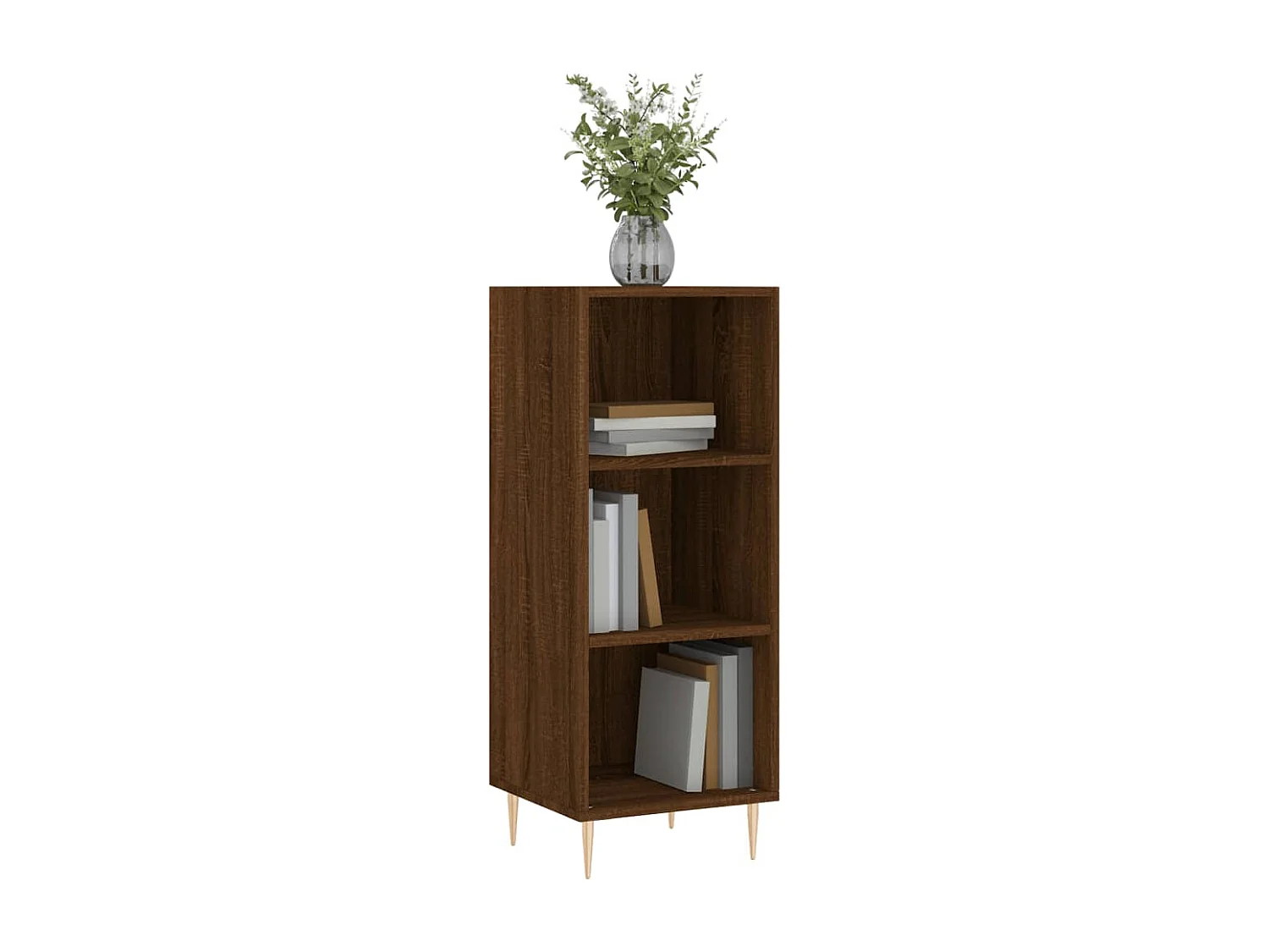 Buffet chêne marron 34,5x32,5x90 bois d'ingénierie