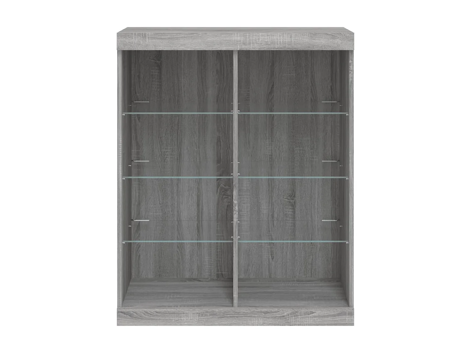 Buffet avec lumières LED sonoma gris 81x37x100