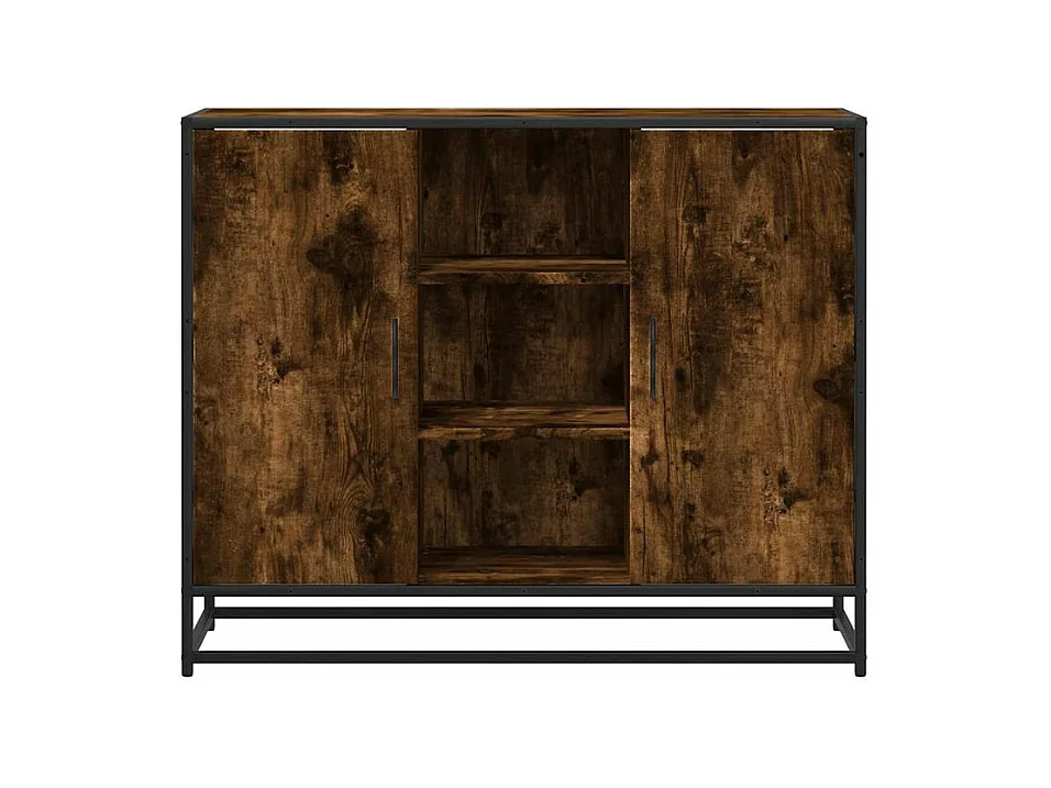 Buffet chêne fumé 92x35x76 bois d'ingénierie