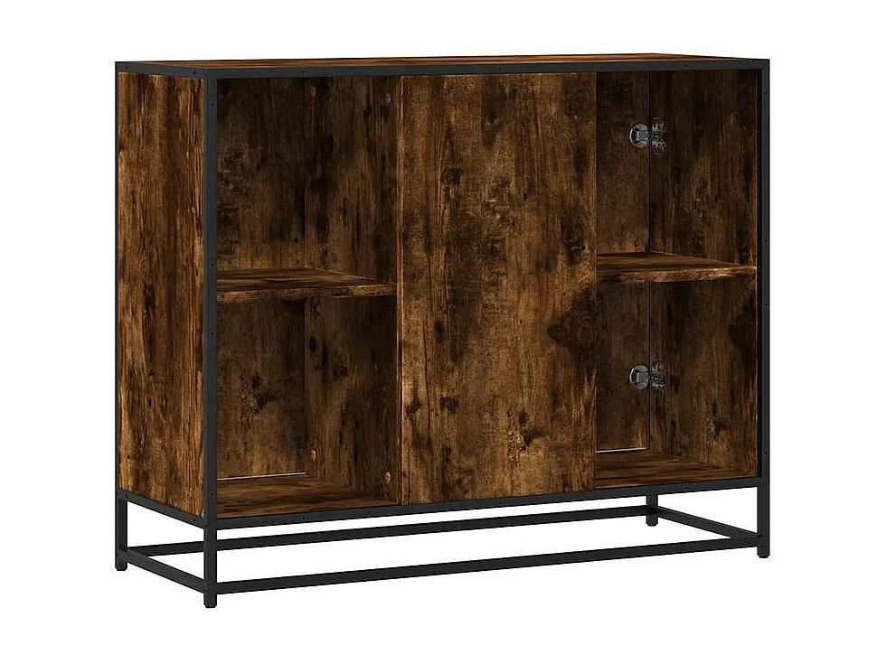 Buffet chêne fumé 92x35x76 bois d'ingénierie