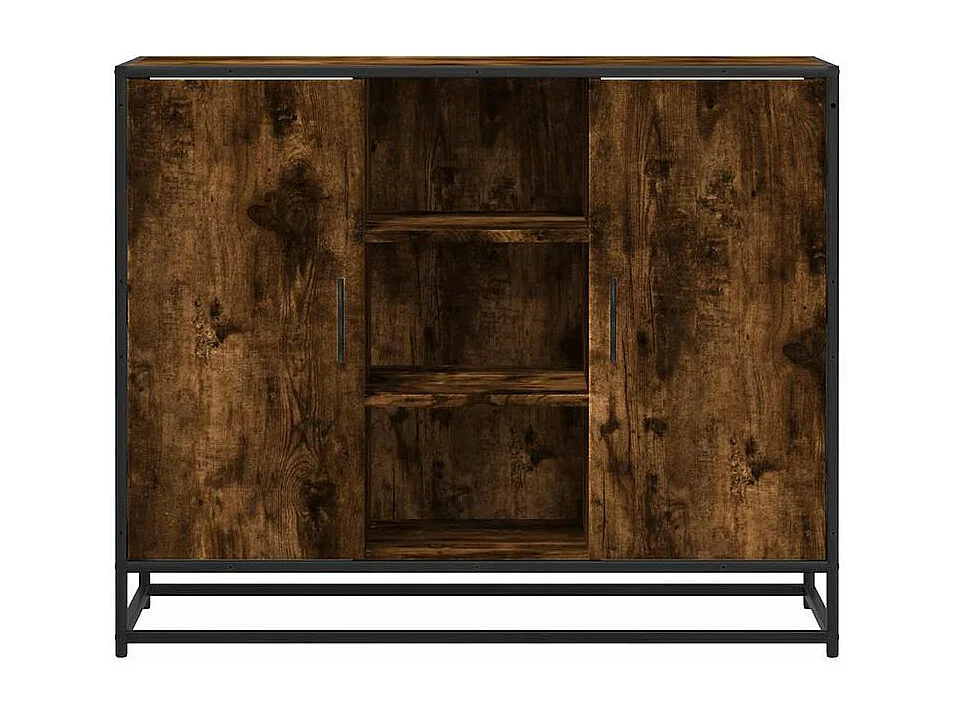 Buffet chêne fumé 92x35x76 bois d'ingénierie