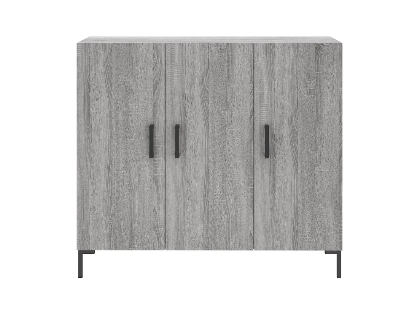 Buffet sonoma gris 90x34x80 bois d'ingénierie