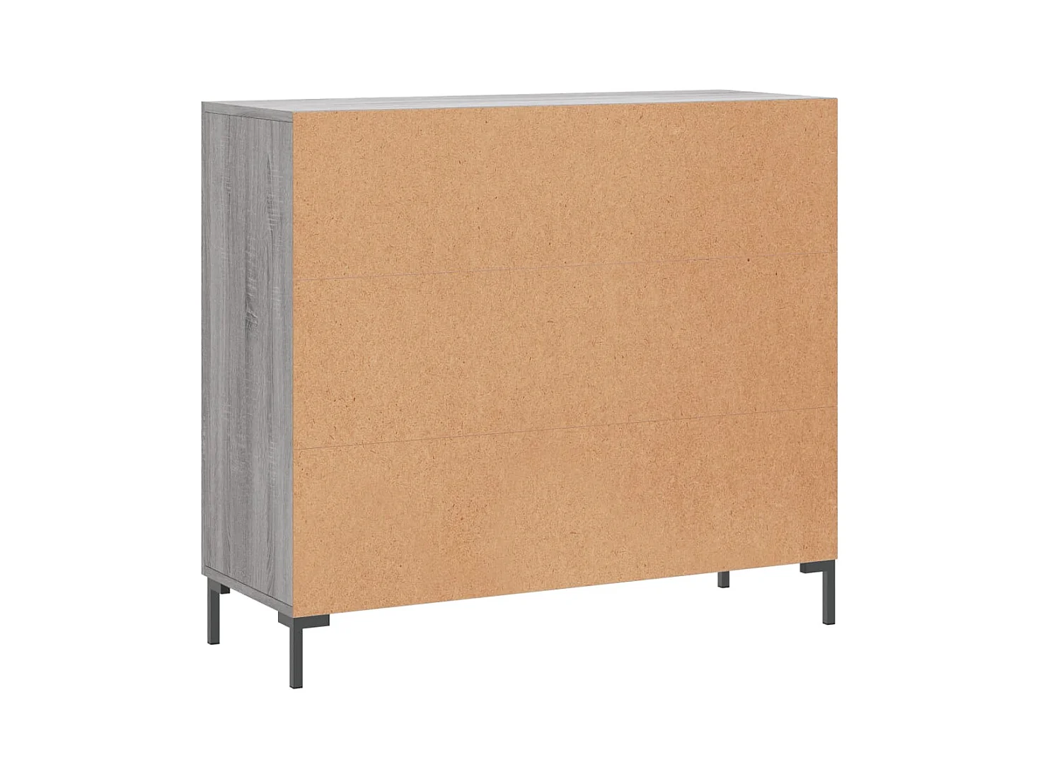 Buffet sonoma gris 90x34x80 bois d'ingénierie