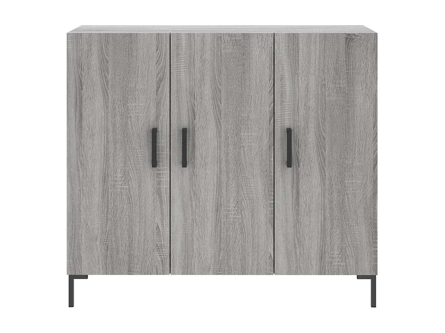 Buffet sonoma gris 90x34x80 bois d'ingénierie
