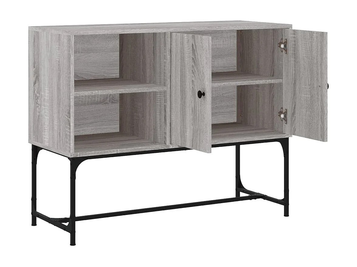 Buffet sonoma gris 100x40x79,5 bois d'ingénierie