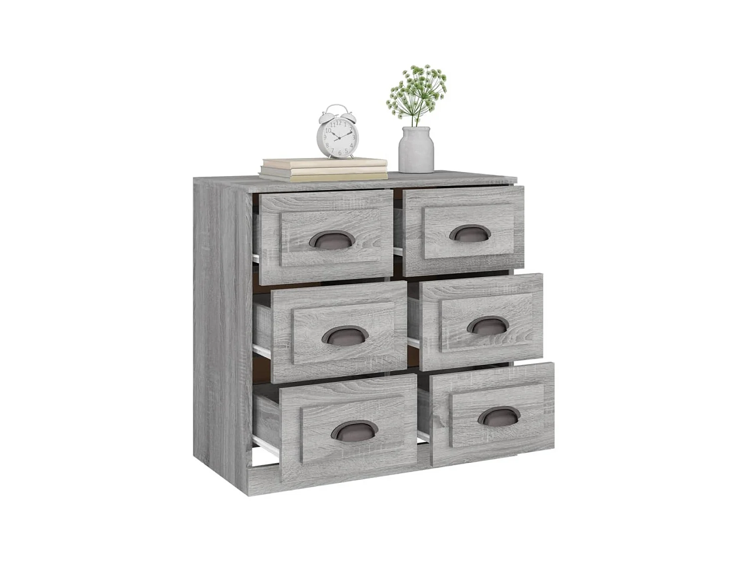 Buffet sonoma gris 70x35,5x67,5 bois d'ingénierie