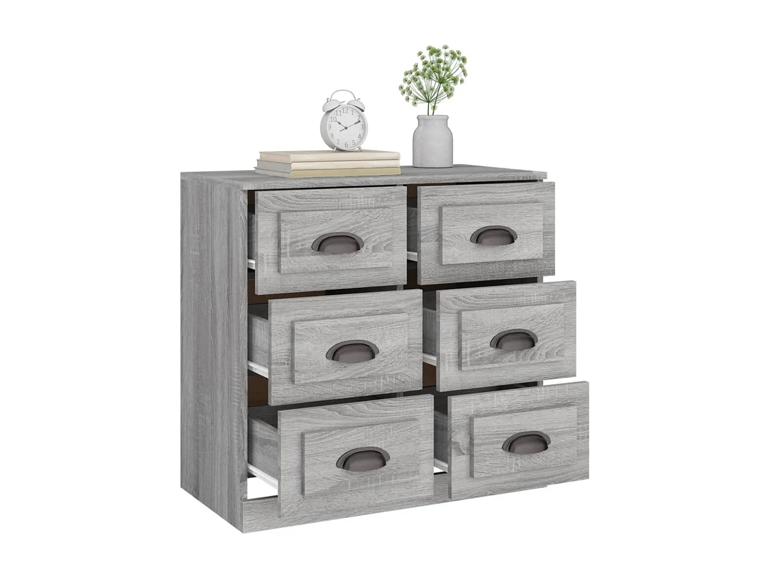 Buffet sonoma gris 70x35,5x67,5 bois d'ingénierie