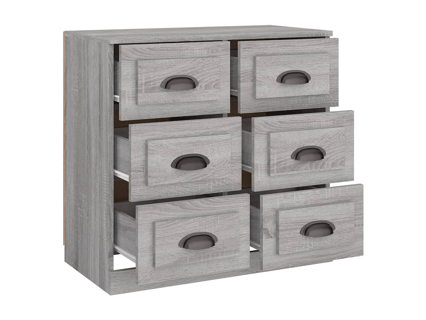 Buffet sonoma gris 70x35,5x67,5 bois d'ingénierie