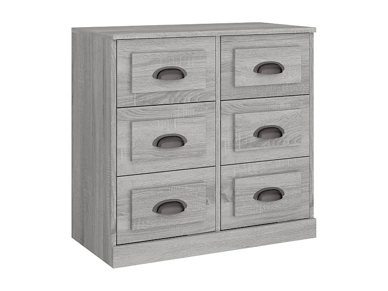 Buffet sonoma gris 70x35,5x67,5 bois d'ingénierie