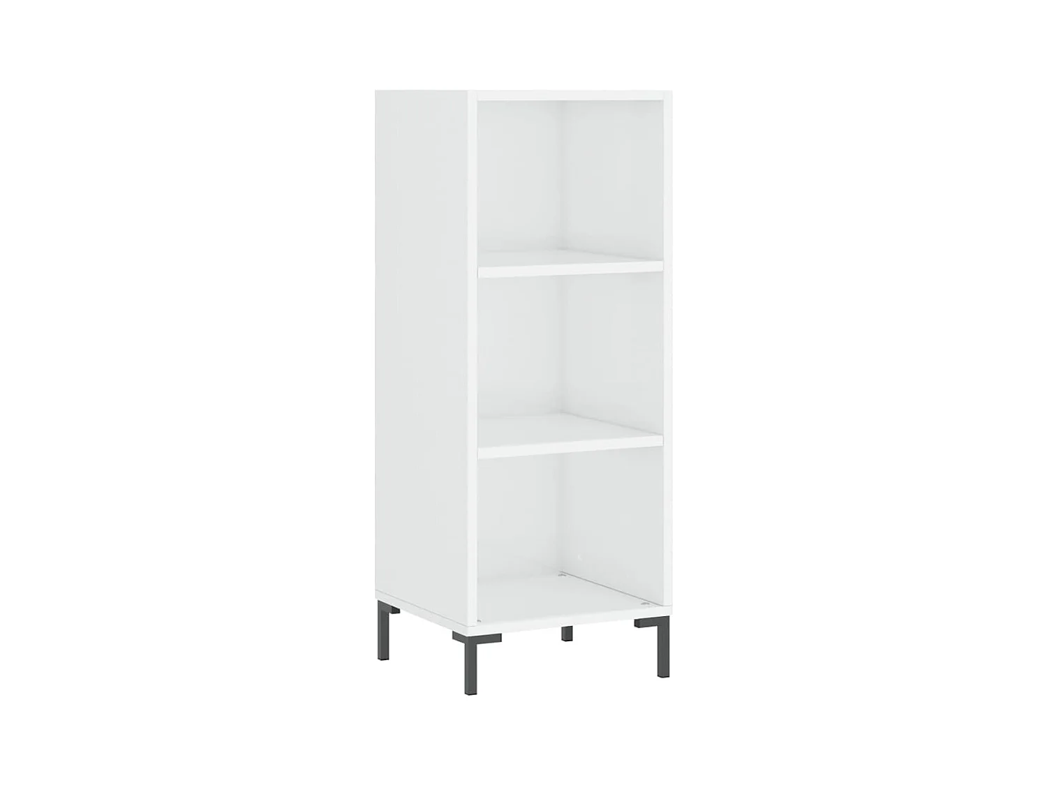 Buffet blanc brillant 34,5x32,5x90 bois d'ingénierie