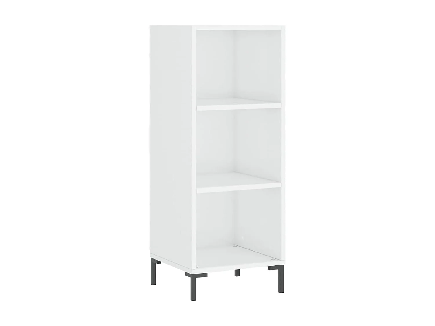 Buffet blanc brillant 34,5x32,5x90 bois d'ingénierie
